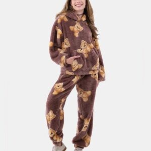 Cozy Brown Teddy Bear Pajamas